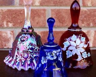 Fenton Hand Painted Bells