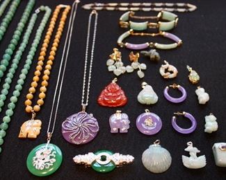 Jade Pendants 14k