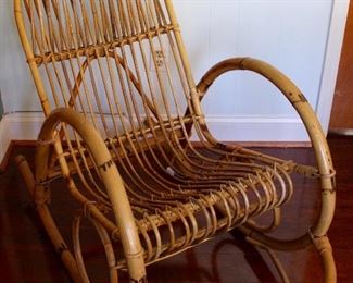 Vintage Rattan Rocker