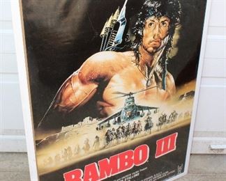 VINTAGE RAMBO MOVIE POSTER!!!