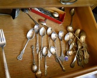 Sterling collector spoons