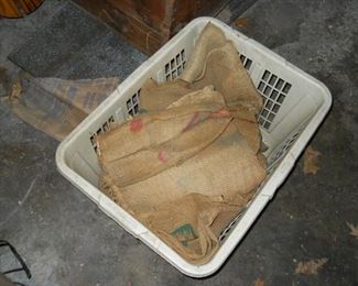 burlap sacks