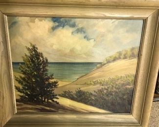 Original art painting of Indiana Dunes