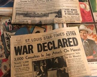 titanic newspaper from 1912 st louis post pearl harbor original newspaper