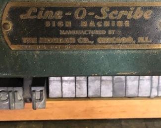 line o scribe sign machine