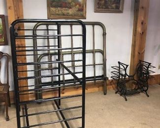 antique metal beds