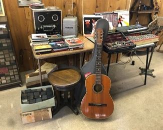 guitar piano stool reel to reel recorder sony clarinet
