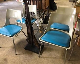 4 mcm krueger chairs