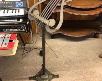 brass ornate music stand