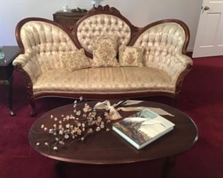 Victorian parlor furniture by Kimball