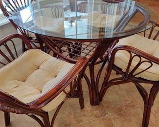 Rataan table and chairs