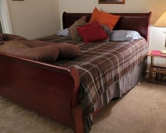 King Size Sleigh Bed to include mattress and boxspring