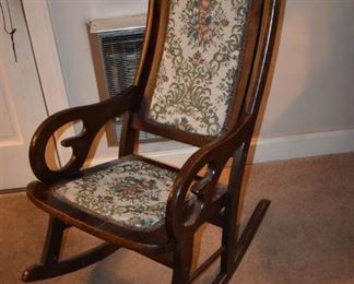 Beautiful Antique Rocking Chair with 