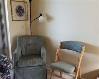 The small chair in this picture has sold.