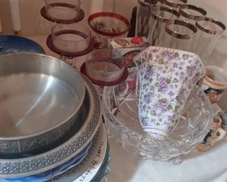 pewter and china - 