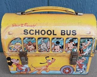 Vintage Disney School Bus lunch box