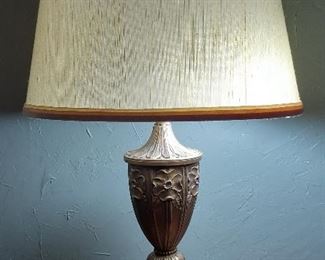 Antique cast iron lamp