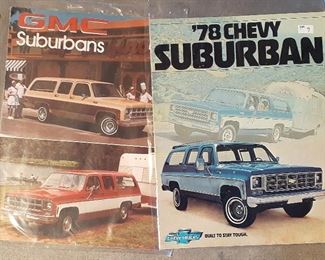 Vintage Suburban sales brochures