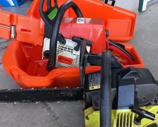 Stihl and Poulan chain saws