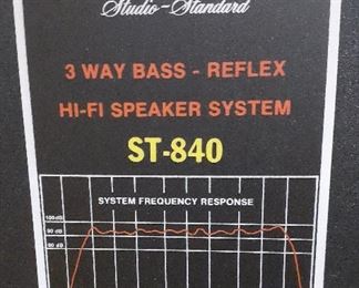 Detail, Fisher ST-840 3-way speakers