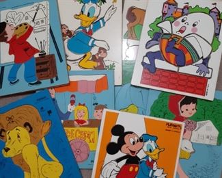 Vintage Fisher-Price wood puzzles