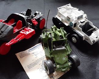 Vintage (1980's) GI Joe vehicles