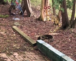 look in the woods to see the Ellis Nelson Sculptures. I almost missed them!! They are about 4ft high