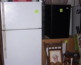 Small and large refrigerators, new in box marble top Vanity