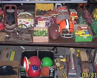 Vintage Tonka toys, Coleman lanterns, etc...