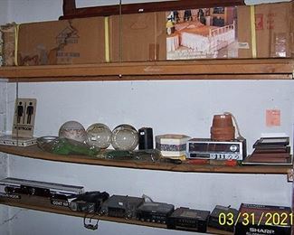 Brass bed in box, CB radios, etc...