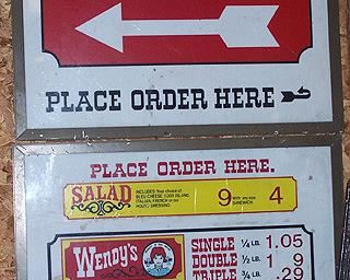 Wendy's signs