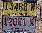 Sample of license plates