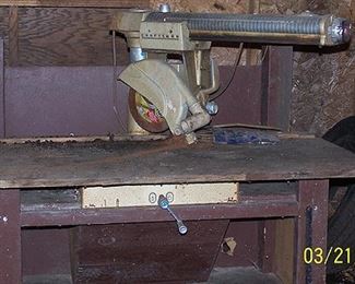 Old Craftsman radial arm saw