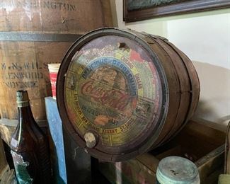coca cola barrel