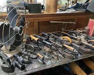 irons and fan