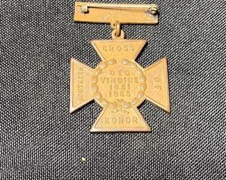 Daughters of the Confederacy-Southern Cross of Honor pin-1865