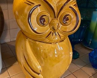 vintage owl cookie jar