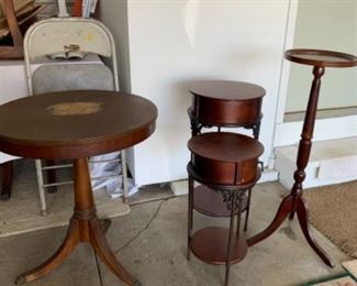 Misc mahogany tables