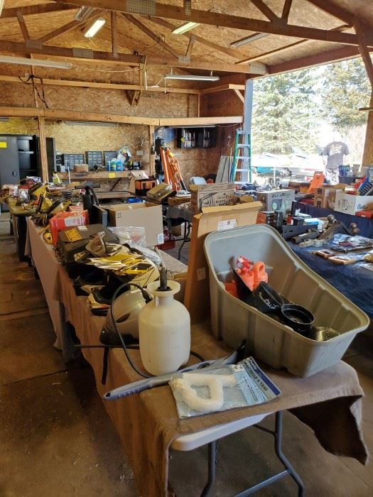 Tools in shed