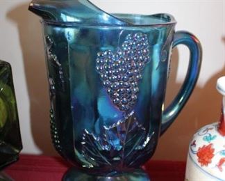 CARNIVAL GLASS PITCHER