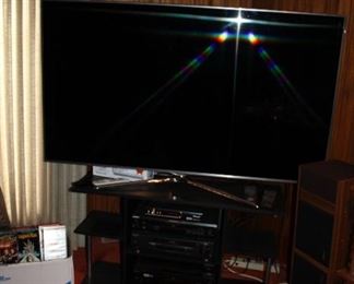 NON WORKING TV, TV STAND, ELECTRONICS