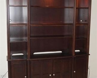 Lighted Display Cabinet with Storage