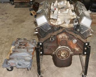 Small Block Chevy Engine -- possibly from a 1985 Corvette