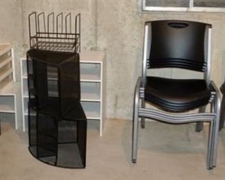 Lifetime Chairs; small shelves