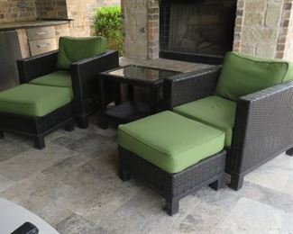 Wicker patio furniture