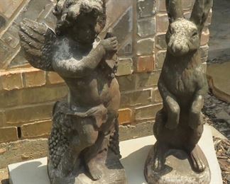 Cast stone garden statues