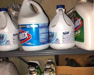 Assortment of cleaning supplies