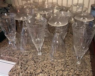 An assortment of glassware