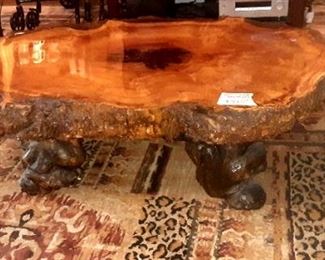 60 live edge coffee table