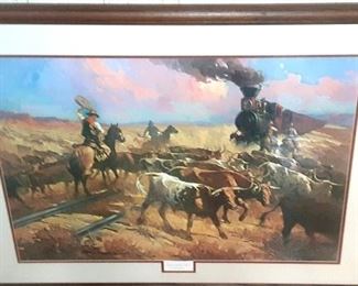 Western framed print